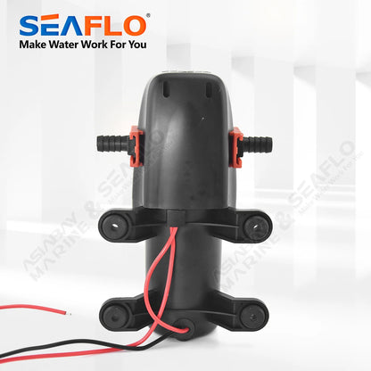 SEAFLO 12V 23A 40 PSI Automatic Marine Water Pump – Self-Priming Electric Diaphragm Pump for Boat, RV & Caravan High Pressure