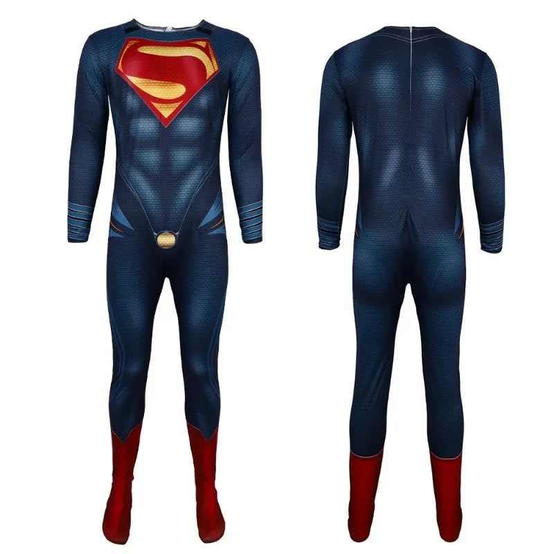 Superman Cosplay Costume – Halloween & Carnival Party Hero Outfit for Men and Women
