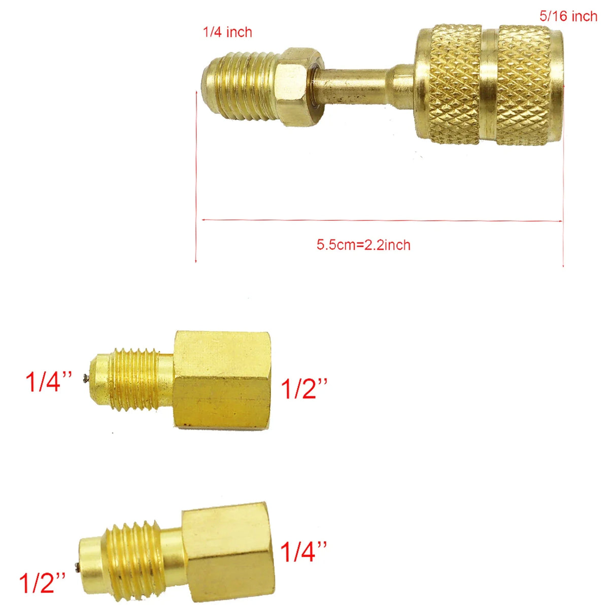 Refrigerant Manifold Gauge Kit - Automotive AC Charging Tool for R410A R22 R134A R404A
