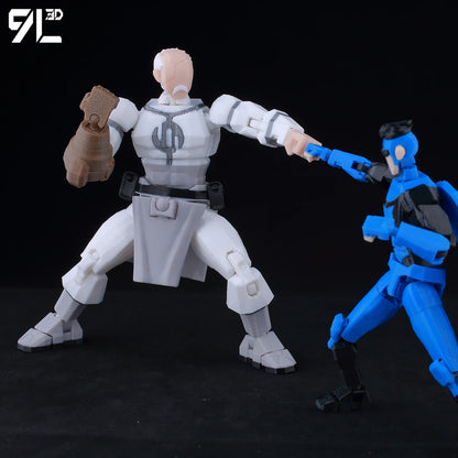 9L3D Lucky 13 Invincible Boy Eve Action Figure — 3D Printed Anime Model, Multi-Jointed Poseable Collectible Toy Gift for Fans