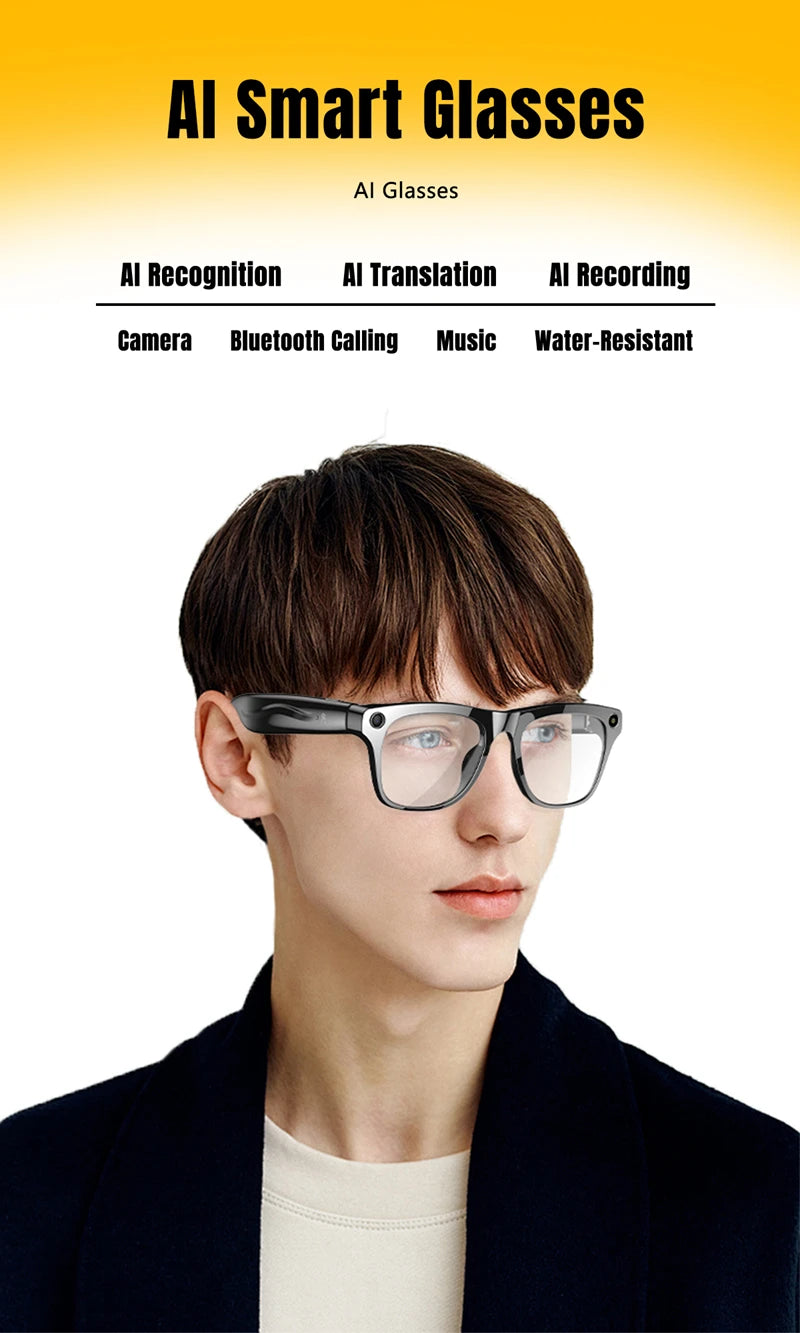 Xiaomi Mijia 4K HD AI Smart Glasses — Color Changing with 100MP Camera, Bluetooth Call & Voice Assistant Control