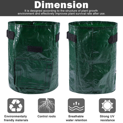 Potato Grow Bags – 3/5/10 Gallon Gardening Planter Bags for Potatoes, Tomatoes, Carrots & Vegetables