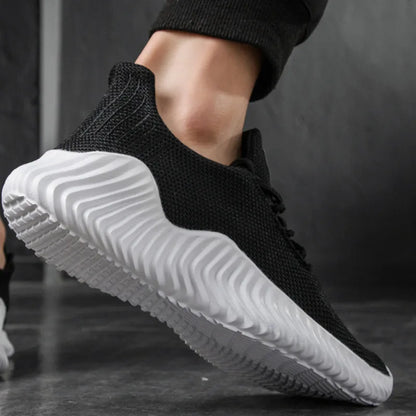 Men's White Sneakers – Casual Walking & Running Shoes, Plus Size 49, Tennis Masculino