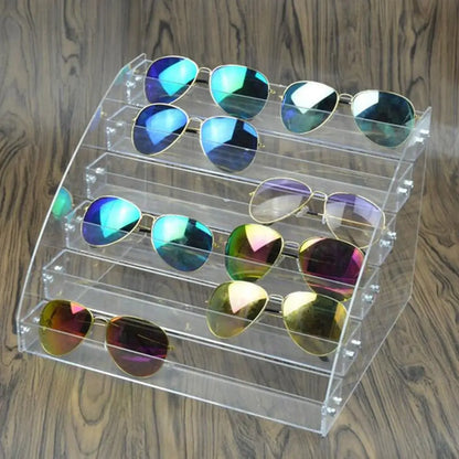 Multi-Layer Acrylic Jewelry & Sunglass Organizer – Nail Polish & Eyeglass Display Stand