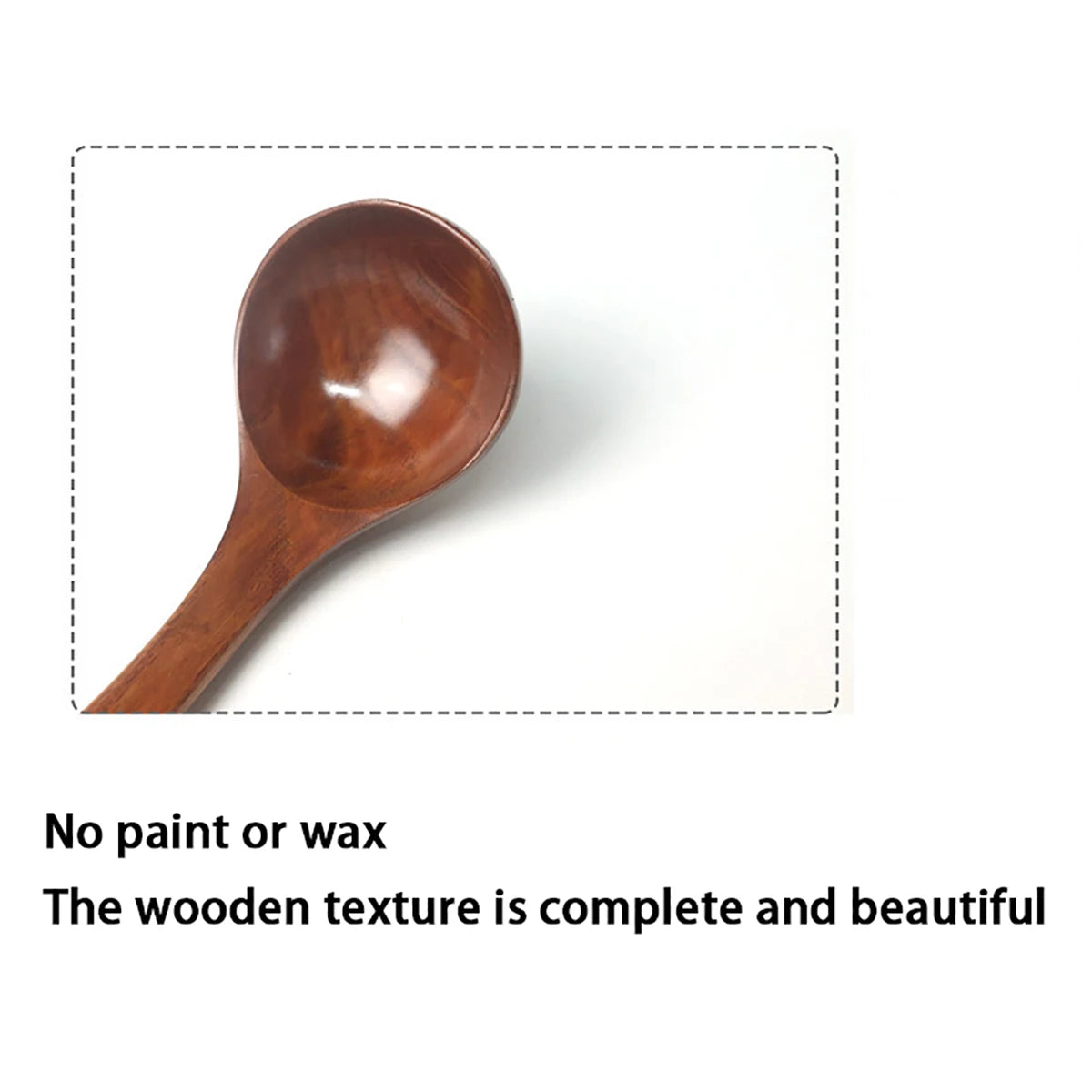 Komu Wooden Soup Ladle — Non-Stick Kitchen Utensil for Cooking, Tableware & Catering Supplies