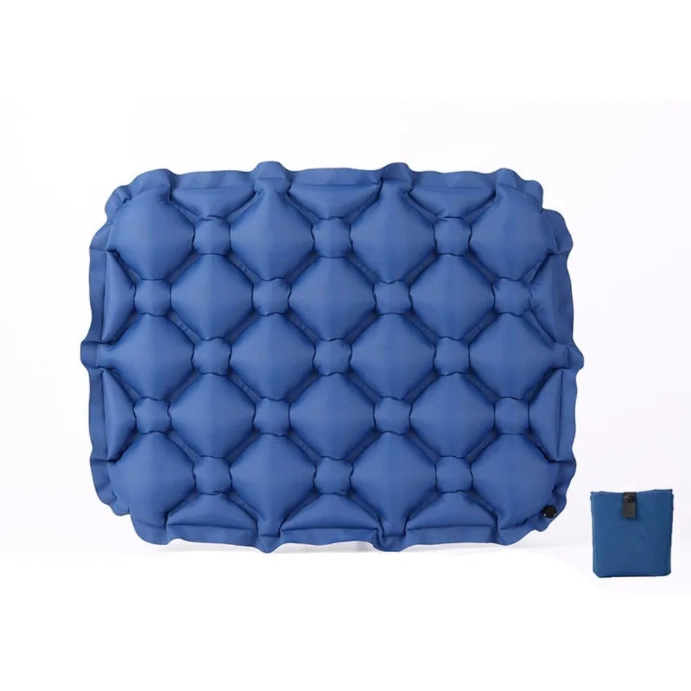 Foldable Inflatable Seat Cushion Moisture-Proof Lightweight Camping Chair Mat Water-Resistant Portable Space-Saving Car & Outdoor Seat Pad