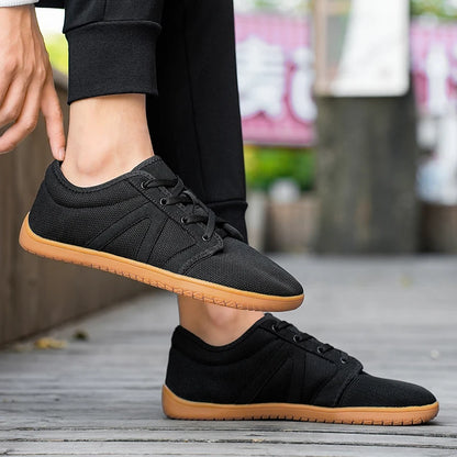 Men's Wide Fit Barefoot Sneakers – Minimalist Zero Drop Cross Trainers with Wide Toe Box for Relaxed, Natural Movement