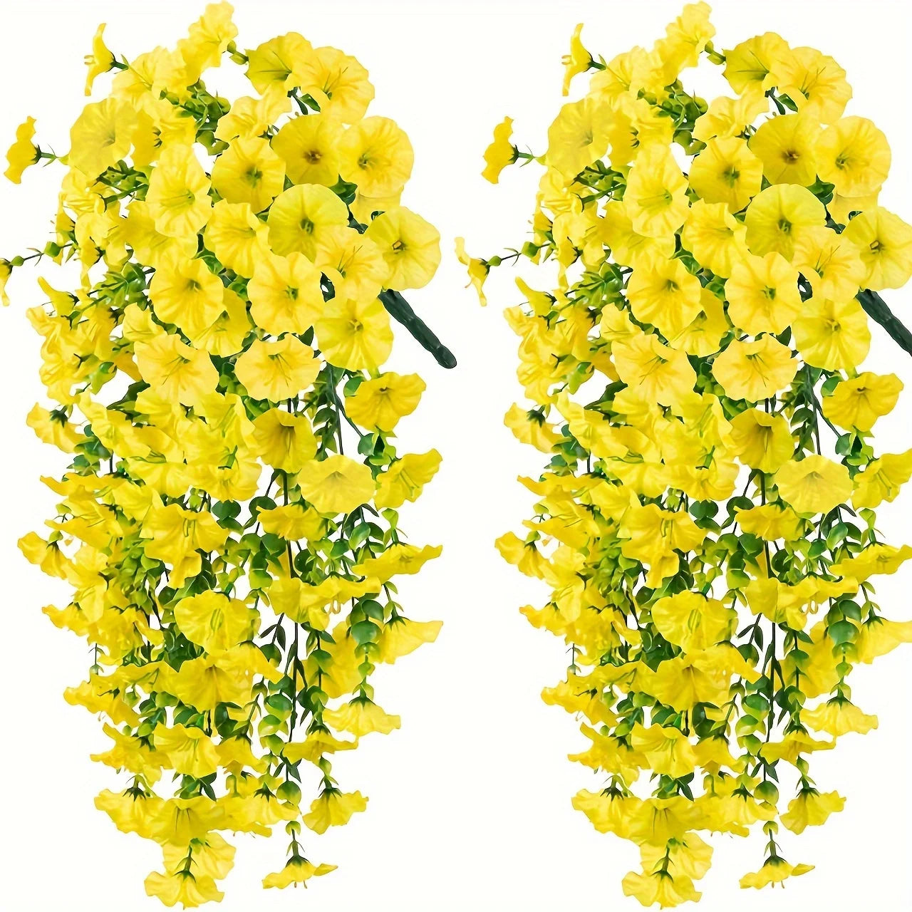 UV-Resistant Artificial Morning Glory & Eucalyptus Hanging Plants – Outdoor Home, Garden & Wedding Decor