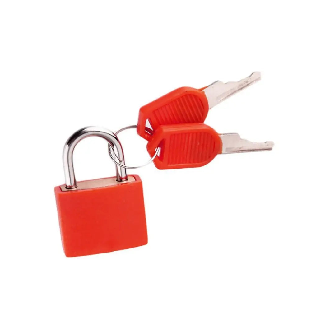 23mm Mini Coloured Padlock | Small Suitcase, Cabinet, Bookbag, Luggage & Home Ornament Lock for Travel Supplies