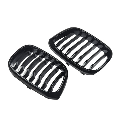 MagicKit Front Bumper Grill for BMW X3 X3M G01 & X4 G02 (2018-2020) — Gloss Black Single Slat Sport Style Replacement