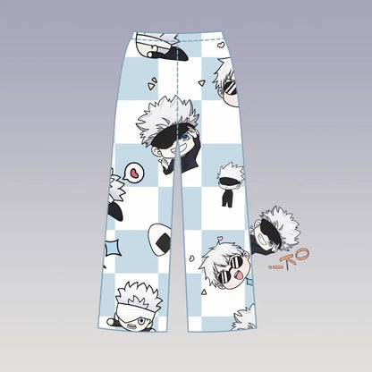 Jujutsu Kaisen Gojo Satoru Anime Pajamas Set – Cute Spring & Summer Couples Homewear, Birthday Gift