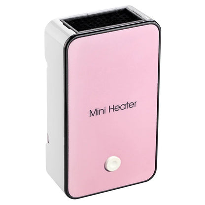 Portable Electric Desktop Space Heater - Mini Warm Air Fan, Hand Warmer & Compact Winter Heating for Home, Dormitory and Office Use