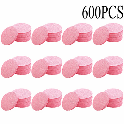 50–1000PCS Natural Wood Pulp Compressed Face Wash Sponges – Foaming Facial Cleansing Puffs for Skincare & Makeup Removal