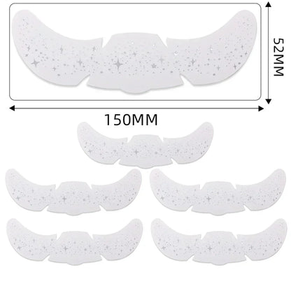 6pcs Hot Stamping Freckles Makeup Patches – Metallic Gold & Silver Temporary Tattoo Stickers for Face