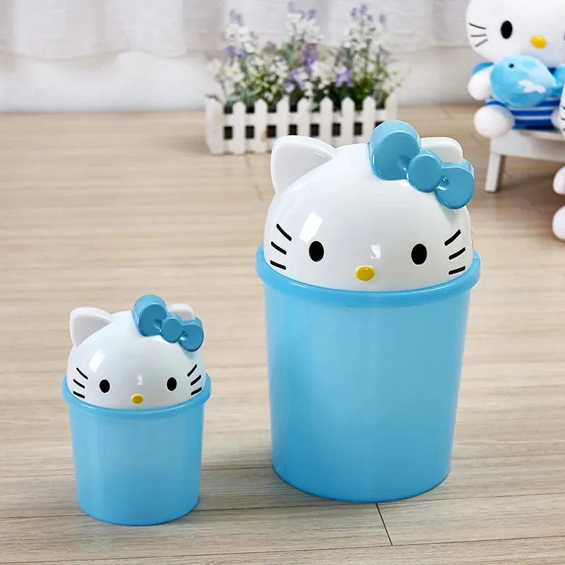New Sanrio Hello Kitty Kawaii Dustbin – Trash Can for Living Room, Bedroom & Toilet