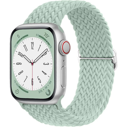 Elastic Braided Solo Loop Apple Watch Band – Adjustable Stretch Strap for Series SE, 5–11 & Ultra 3 (40mm–49mm)