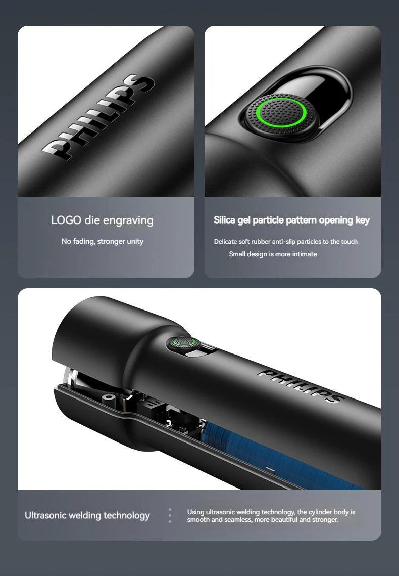 Philips 2025 New EDC Portable Rechargeable LED Flashlight – Self Defense, Camping & Hiking Tool