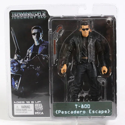 NECA Terminator 2 T-800 Arnold Schwarzenegger PVC Action Figure - 7" 18cm Collectible Model Toy