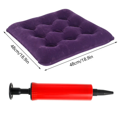 Inflatable Donut Seat Cushion for Hemorrhoids | Adjustable Lightweight Leakproof Massage Pillow