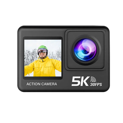 5K Action Camera – 4K60FPS, EIS, Dual Screen, 170° Wide Angle, 30M Waterproof Sport Camera with Remote Control