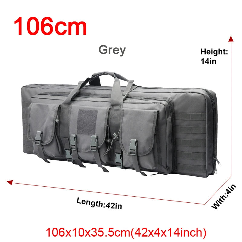 LQARMY Tactical Double Rifle Case – Molle Backpack Gun Holster for Hunting, Sniper & Airsoft (32/38/42/48 inch)