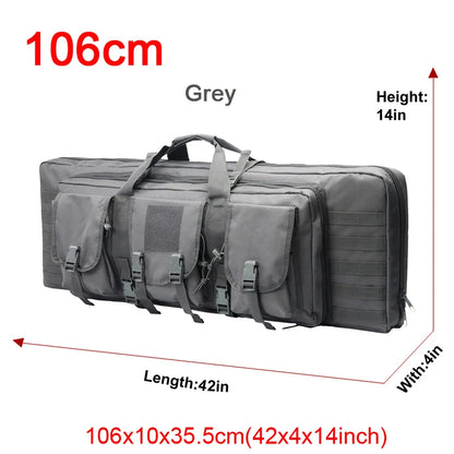 LQARMY Tactical Double Rifle Case – Molle Backpack Gun Holster for Hunting, Sniper & Airsoft (32/38/42/48 inch)