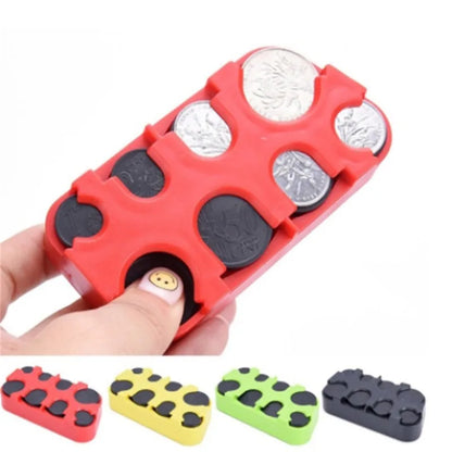 Car Coin Storage Purse – Euro Coin Bank Holder, Plastic Wallet & Cash Organizer Box for Savings