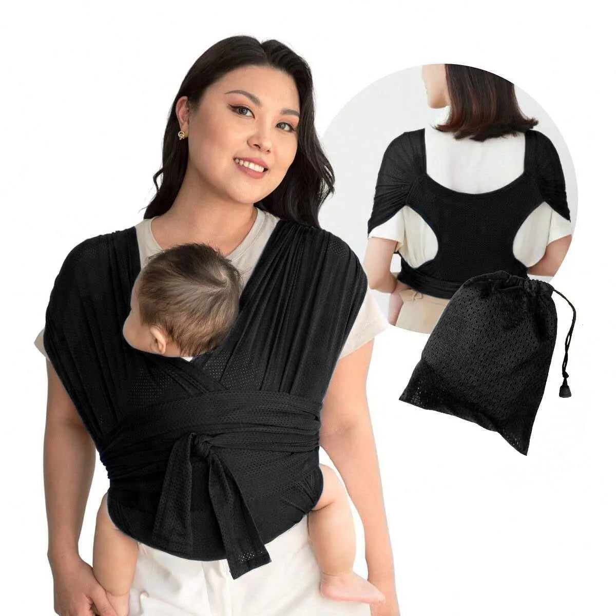 Minimalist X-Shaped Baby Sling - Multifunctional Easy Carry Wrap Towel Carrier for Children