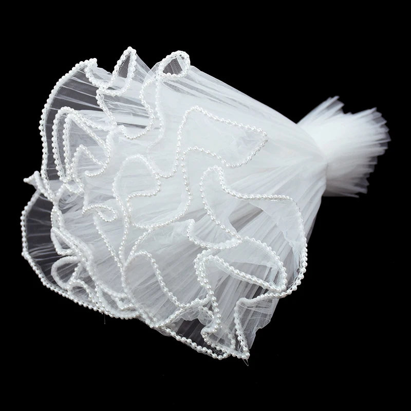 Tulip & Rose Pearl Mesh Tulle Roll — Flower Bouquet, Bobo Balloon, Birthday, Wedding & Anniversary Gift Wrapping