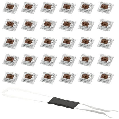 Mechanical Keyboard Switch Set - 50/100pcs Hot Swappable Blue Red Brown Black Switches with Keycap Puller