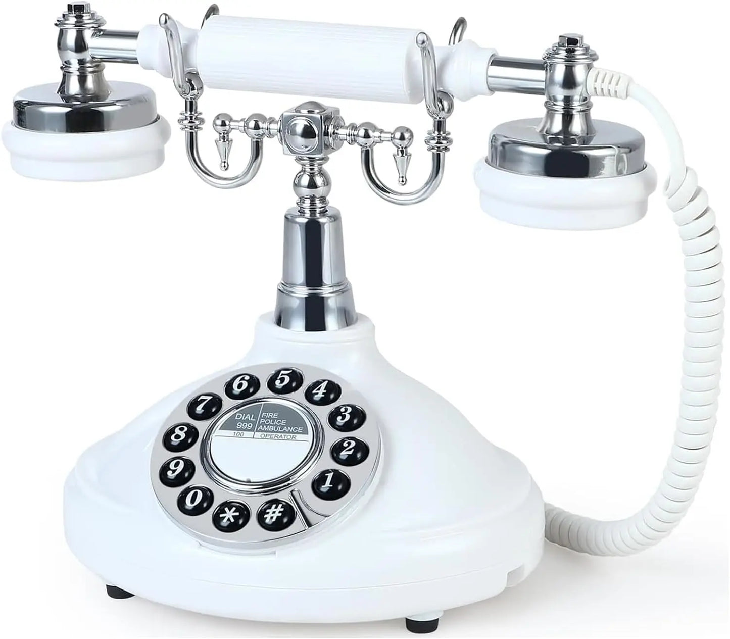 Vintage-Style Audio Guest Book Phone - Voicemail Recorder for Weddings, Graduations, Retirements, Birthdays & Baby Showers
