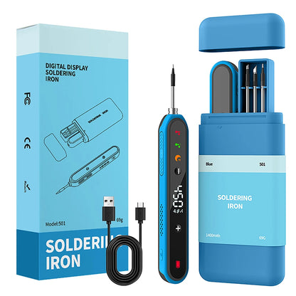 Portable Type-C Digital Soldering Iron Kit – 8-15W Fast Heating Adjustable Temperature Mini Repair Tool