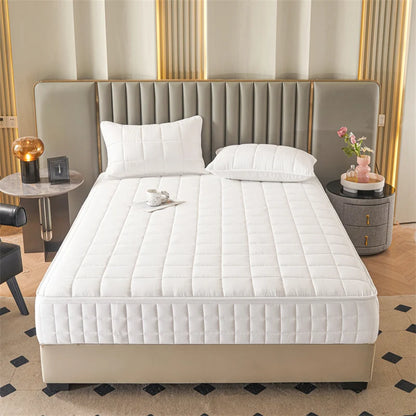 All-Inclusive Zipper Mattress Cover - Thick Quilted Fitted Mattress Protector Pad with Customized Sizes