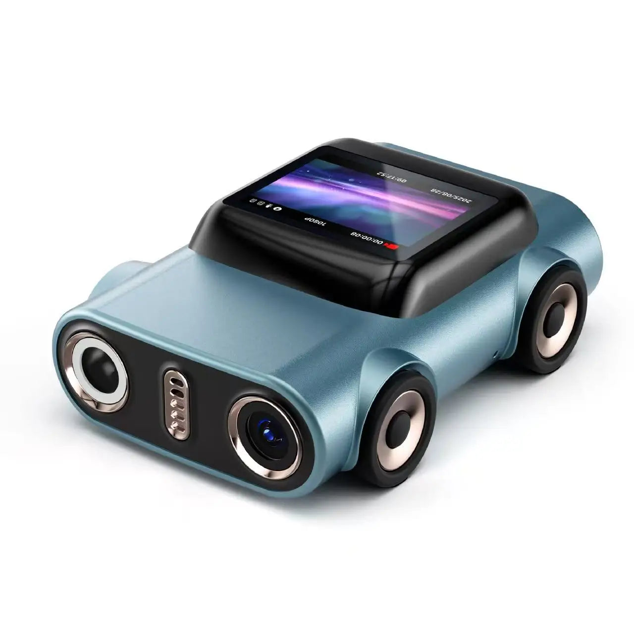 Ourlife Keychain Mini Action Camera - 2K Video Recorder with 1.0-Inch LCD Screen, Memory Support & Retro Design