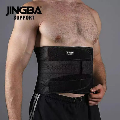 JINGBA SUPPORT Fitness Waist & Back Support Belt – Sweat Trimmer, Abdominal Training Corset, Lumbar Protection & Sports Compression Wrap