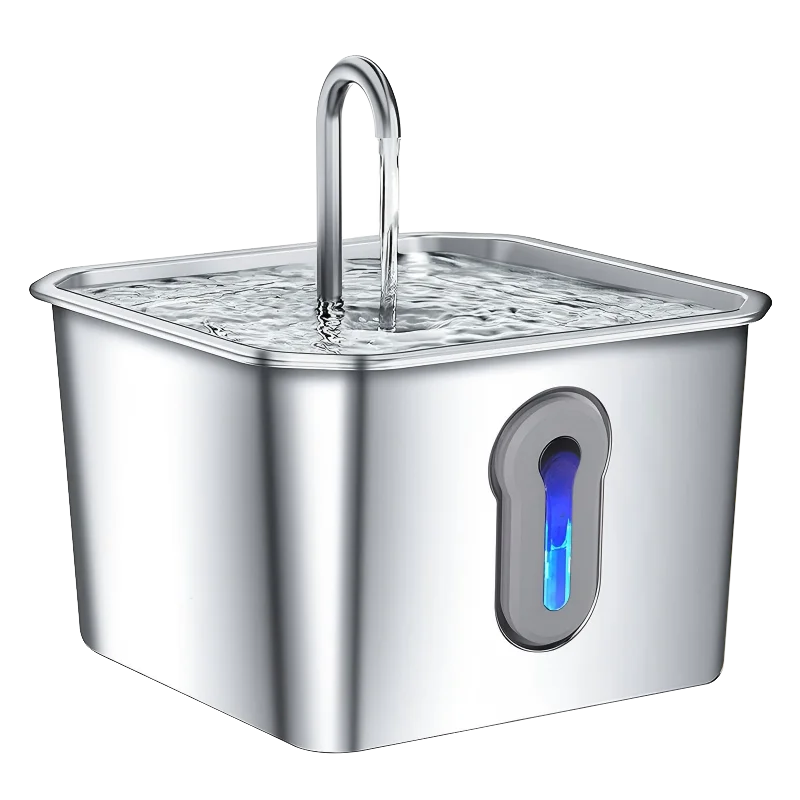 Automatic Cat Water Fountain - Stainless Steel Dog & Cat Water Dispenser with Filter