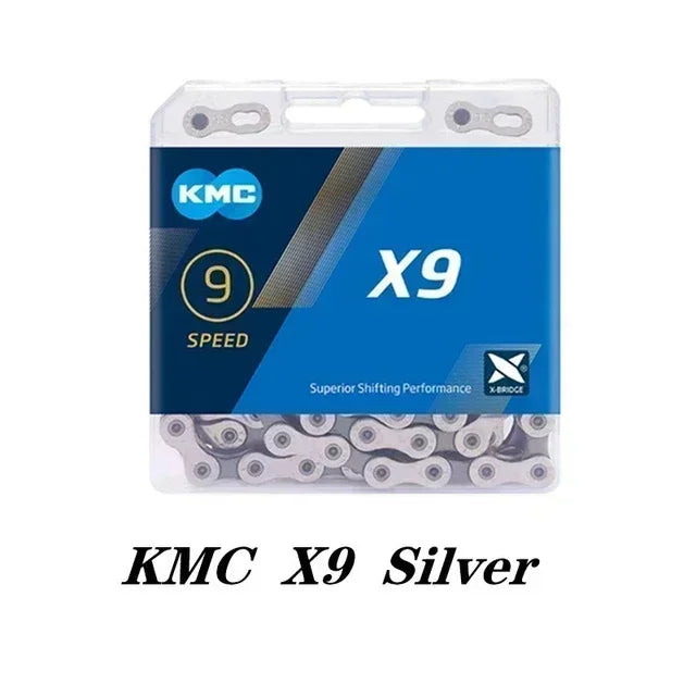KMC X8 X9 X10 X11 X12 Bicycle Chain – 8v, 9v, 10v, 11v, 12v, 118L/126L, Road/MTB Chain with Quick-Link for SHIMANO SRAM Crankset