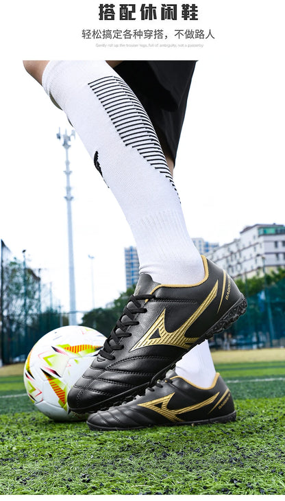 Men’s Football Soccer Cleats – Studded Indoor/Outdoor TF & FG Training Shoes