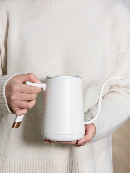 Timemore Fish Smart Electric Pour-Over Kettle 600ml — Temperature Control Coffee Pot for Hand Brew, 220V, Perfect Gift
