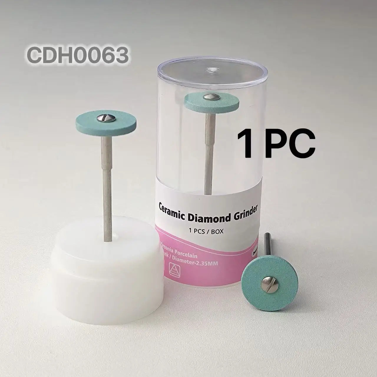 Diamond Polishing Stone Grinder - 2.35mm Shank Coarse Grit Polishing Head for Precision Finishing