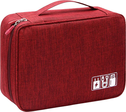 Portable Digital Storage Bag – Waterproof USB Cable Organizer Pouch for Electronics & Accessories