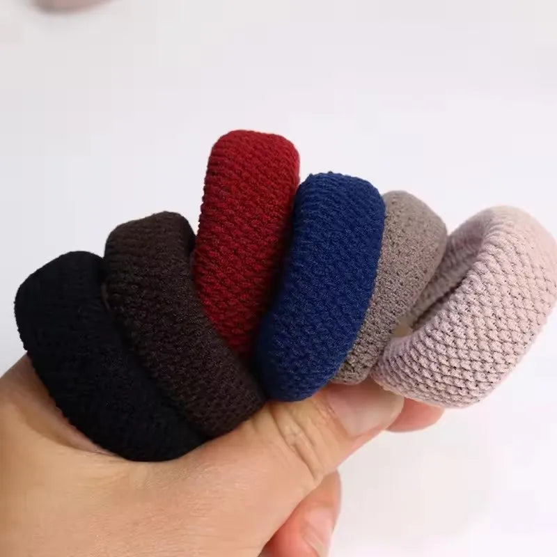 6pcs Fashion Ponytail Holders - Thick Elastic Hair Bands for Women & Girls Hair Accessories