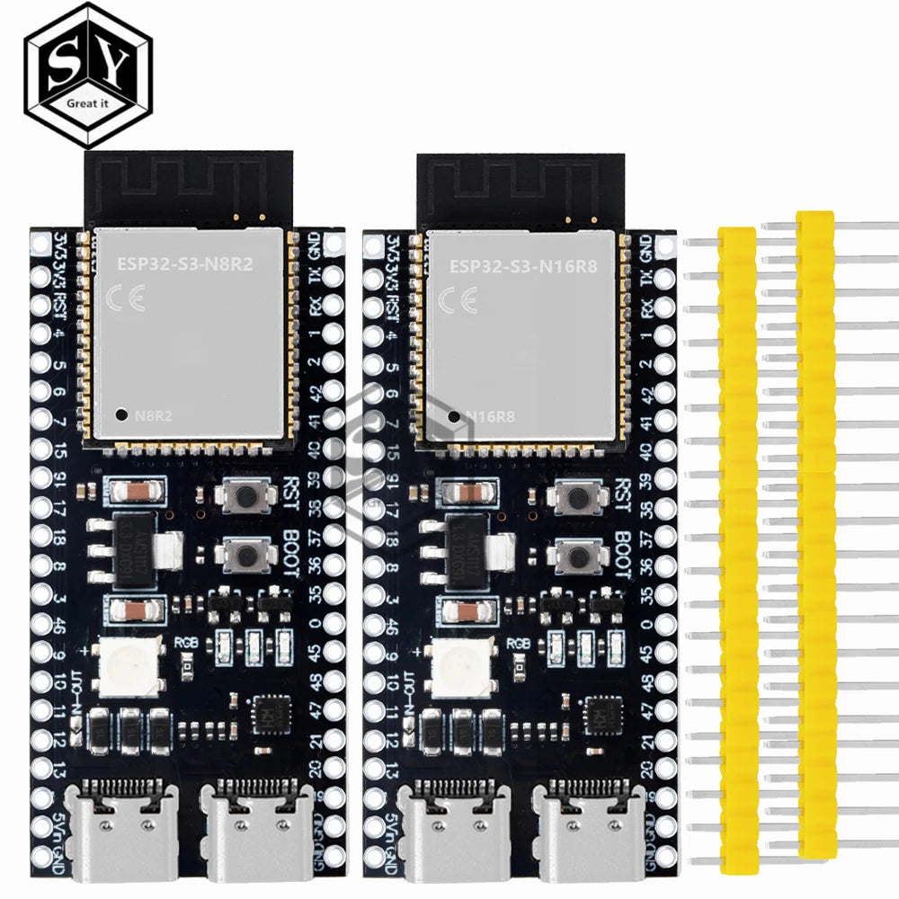 ESP32-S3 DevKitC-1 Development Board - WiFi Bluetooth BLE 5.0 Mesh Module for Arduino Projects