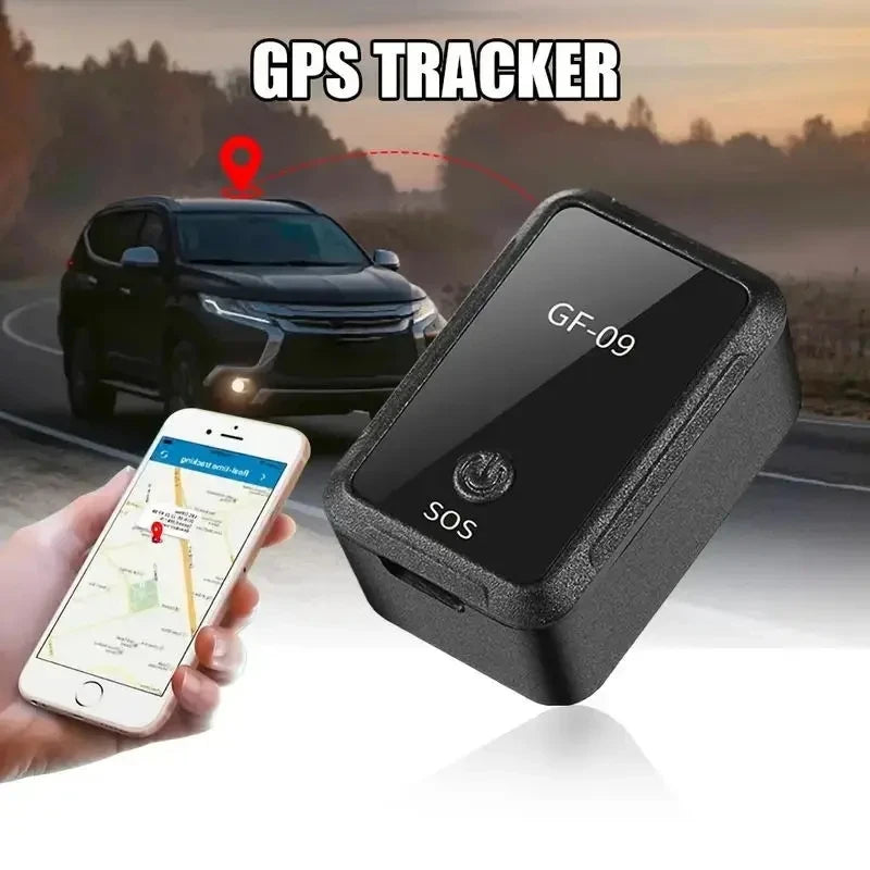 GF09 Mini GPS Tracker — Real-Time Car Locator with Voice Recording, Anti-Lost Positioner for Children, Pets & Dogs