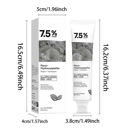 120g Nano Hydroxyapatite Toothpaste – Removes Coffee & Tea Stains, Freshens Breath, Prevents Cavities, Dental Care