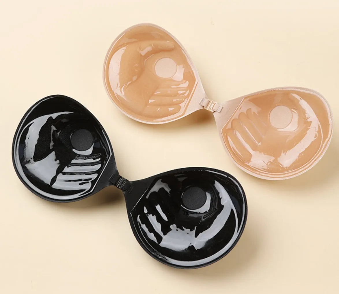 Invisible Strapless Adhesive Bra for Women – Push-Up Silicone Pad Lift, Nude Cover, Sexy Chest Stickers