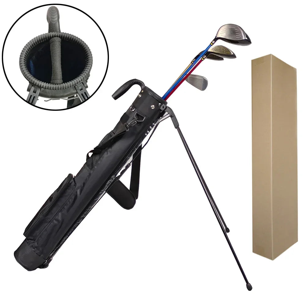 Lightweight Golf Club Bag with Bracket - Waterproof Stand Carry Bag, Golf Gun Rack Design