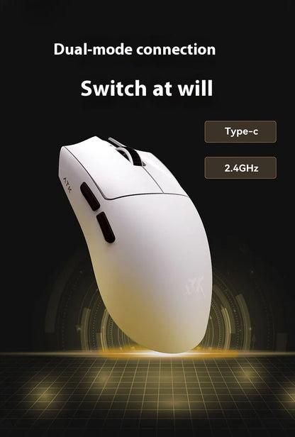 NEW ATK X1 Ultimate Wireless Gaming Mouse — PAW3950 Ultra, 8K Polling Rate, 2.4G, 0.3ms, 500mAh, 750IPS, 42,000 DPI for PC & Laptop