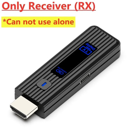 Wireless HDMI Video Transmitter & Receiver Extender Kit – TV Stick Dongle Adapter for PC, Camera, Laptop to Projector, Monitor & TV