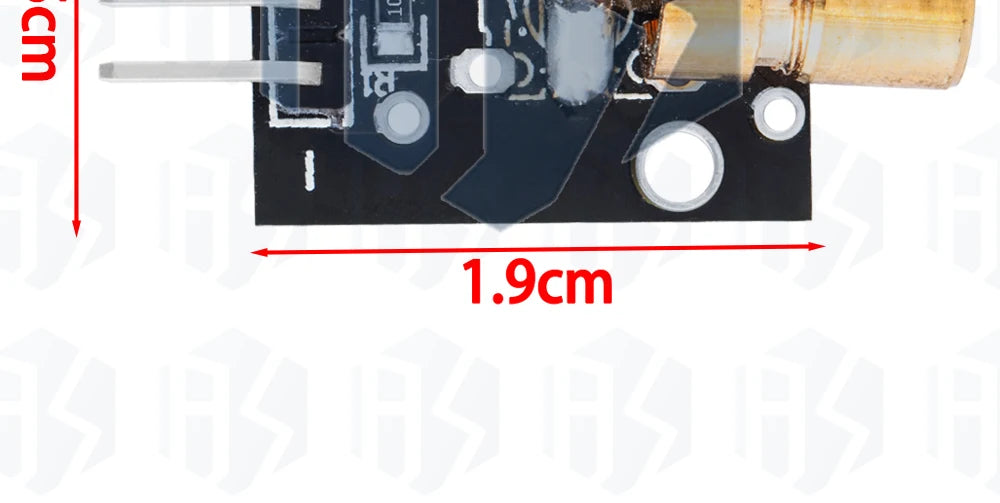 KY-008 650nm Laser Transmitter Module – Laser Sensor Receiver Kit, Non-Modulated Tube Module